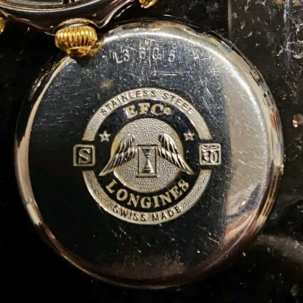 Vintage 1969 Longines Golden Wing Gold Mens Watch L3.610.5 35mm Stainless Steel - Picture 12 of 13